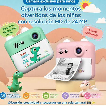 MINI CAMARA C/ IMPRESORA CHILDRENS DIGITAL SOL-3 PX